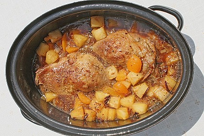 G&auml;nsekeule mit Ananassauce 2