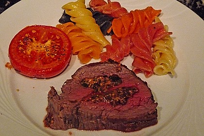 Rinderfilet mit Senfkruste