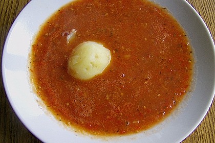 Tomatensuppe oder Tomatenso&szlig;e