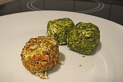 Frischk&auml;se - Pralinen mit Kr&auml;utern 2