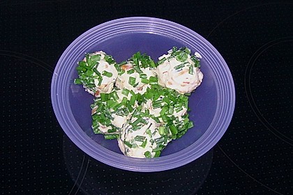 Frischk&auml;se - Pralinen mit Kr&auml;utern 4
