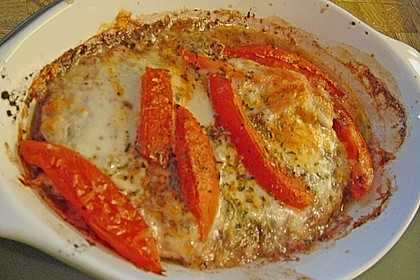Mediterrane H&auml;hnchenbrust aus dem Ofen