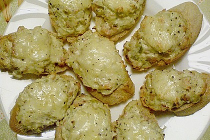 &Uuml;berbackene Baguetteschiffchen