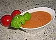 Gazpacho mit Wassermelone und Basilikum