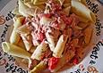 Tonnarelli nero mit Spargel und Thunfisch