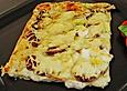 Schneller vegetarischer Flammkuchen