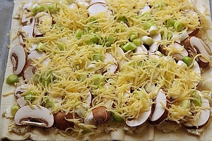 Schneller vegetarischer Flammkuchen 1