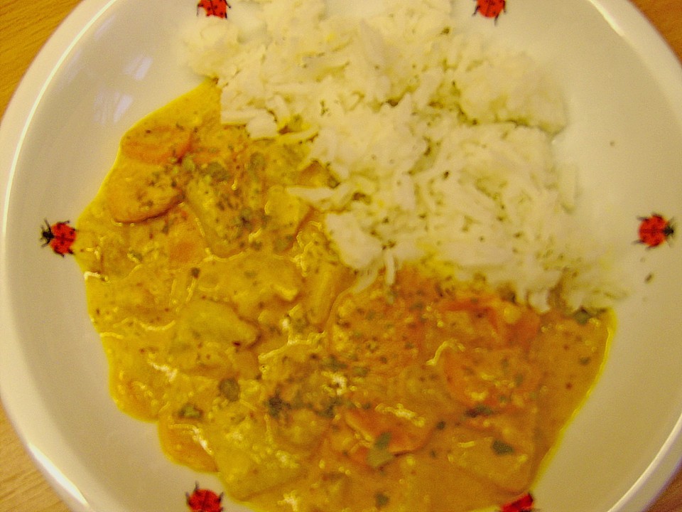 Kürbis Curry Mit Reis Aldi