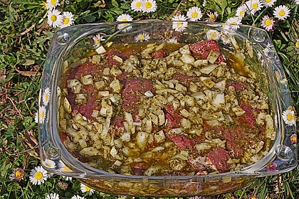 Rumpsteaks mit Pesto - Marinade