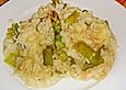 Risotto vom gr&uuml;nen Spargel mit Krabben