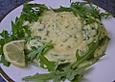 Cremige Polenta mit Zitrone und Rucola
