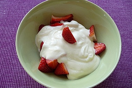 Erdbeeren mit Quark 11