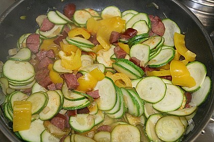 Zucchini - Paprika - Pfanne