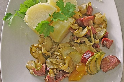 Zucchini - Paprika - Pfanne 1