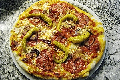 Pizzateig mit Dinkelmehl 3
