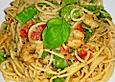 Tagliatelle la taccola e gamberetto