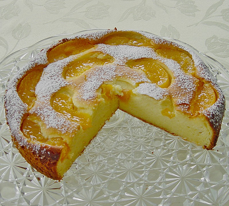 Quarkkuchen mit Pfirsich (Rezept mit Bild) von MeiLing | Chefkoch.de