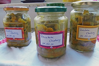 Zucchini - Chutney s&uuml;&szlig; - sauer 3