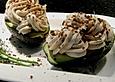 Avocado mit K&auml;se - Lachs - Mousse