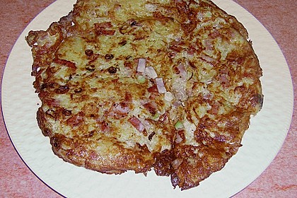 Riefkoken mit Kochschinken und Lauzwiebeln 4