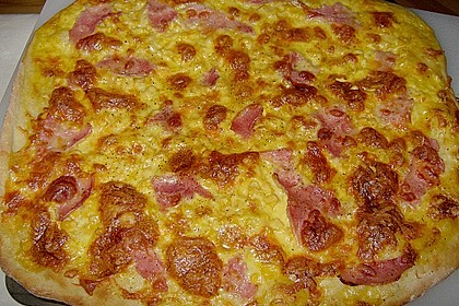 Fr&uuml;hlingsfrische Spargel - Pizza