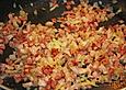 Nudeln mit Speck und Ei