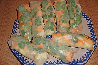 Vietnamesische Sommerrollen im Thai Style - Gl&uuml;cksrollen 5