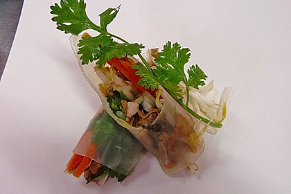Vietnamesische Sommerrollen im Thai Style - Gl&uuml;cksrollen 6