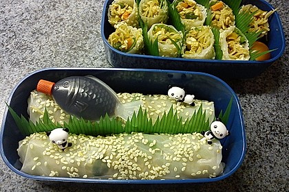 Vietnamesische Sommerrollen im Thai Style - Gl&uuml;cksrollen 8