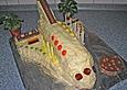 Geburtstagskuchen als 'Spaceshuttle' oder 'Raketenkuchen'