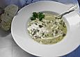 Kartoffelcremesuppe mit Morcheln