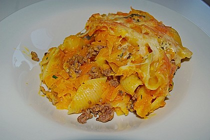 K&uuml;rbisauflauf mit Hackfleisch 6