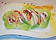 Garniertes H&auml;hnchenbrot