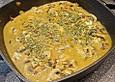 Lauchzwiebeln - Champignon - Sahnesauce