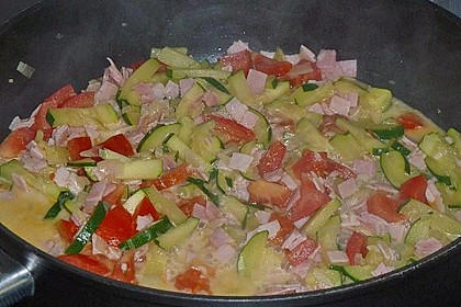 Zucchini - Schinken - Nudeln 6