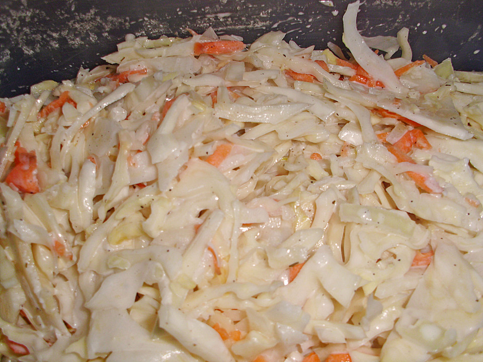Smarter Coleslaw Krautsalat Klassiker Kalorienarmer Küche Süddeutschen Köstlicher Eatsmarter