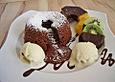 Schokokuchen mit fl&uuml;ssigem Kern