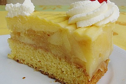 Apfeltorte mit Pudding - Eierlik&ouml;r - Guss 4