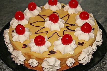 Apfeltorte mit Pudding - Eierlik&ouml;r - Guss 5
