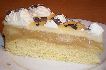 Apfeltorte mit Pudding - Eierlik&ouml;r - Guss 8