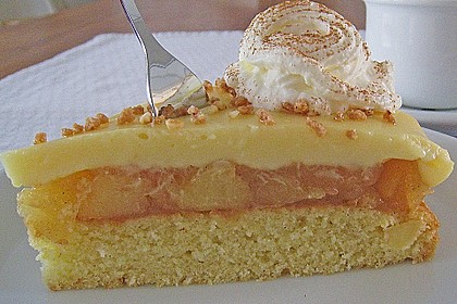 Apfeltorte mit Pudding - Eierlik&ouml;r - Guss 14