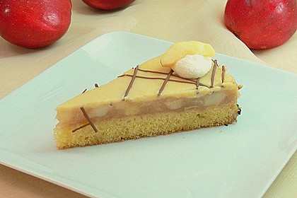 Apfeltorte mit Pudding - Eierlik&ouml;r - Guss 16