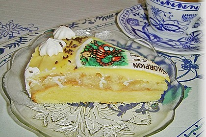 Apfeltorte mit Pudding - Eierlik&ouml;r - Guss 21