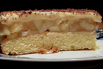 Apfeltorte mit Pudding - Eierlik&ouml;r - Guss 22