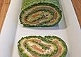 Lachsrolle mit Spinat