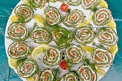 Lachsrolle mit Spinat 1