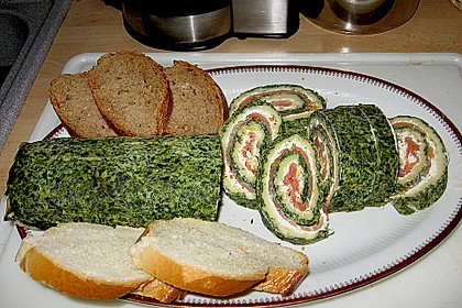 Lachsrolle mit Spinat 3