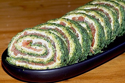 Lachsrolle mit Spinat 5