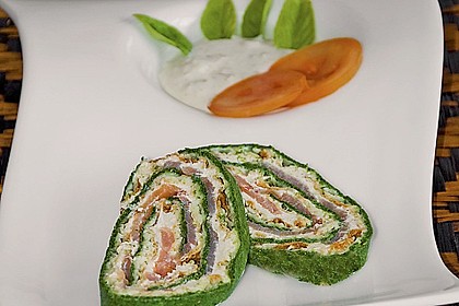 Lachsrolle mit Spinat 6