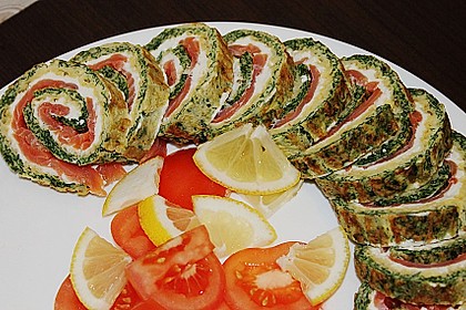 Lachsrolle mit Spinat 10